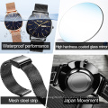 OLEVS brand 2019 Lover Watch Mesh Band Material Quartz Watches Fashion Casual Couple Watch A Pair Set Watches